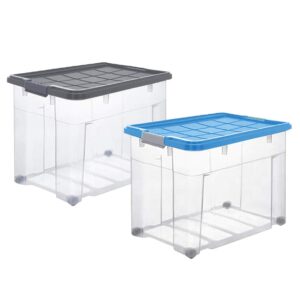 Kutija Jumbo plava/siva 80l